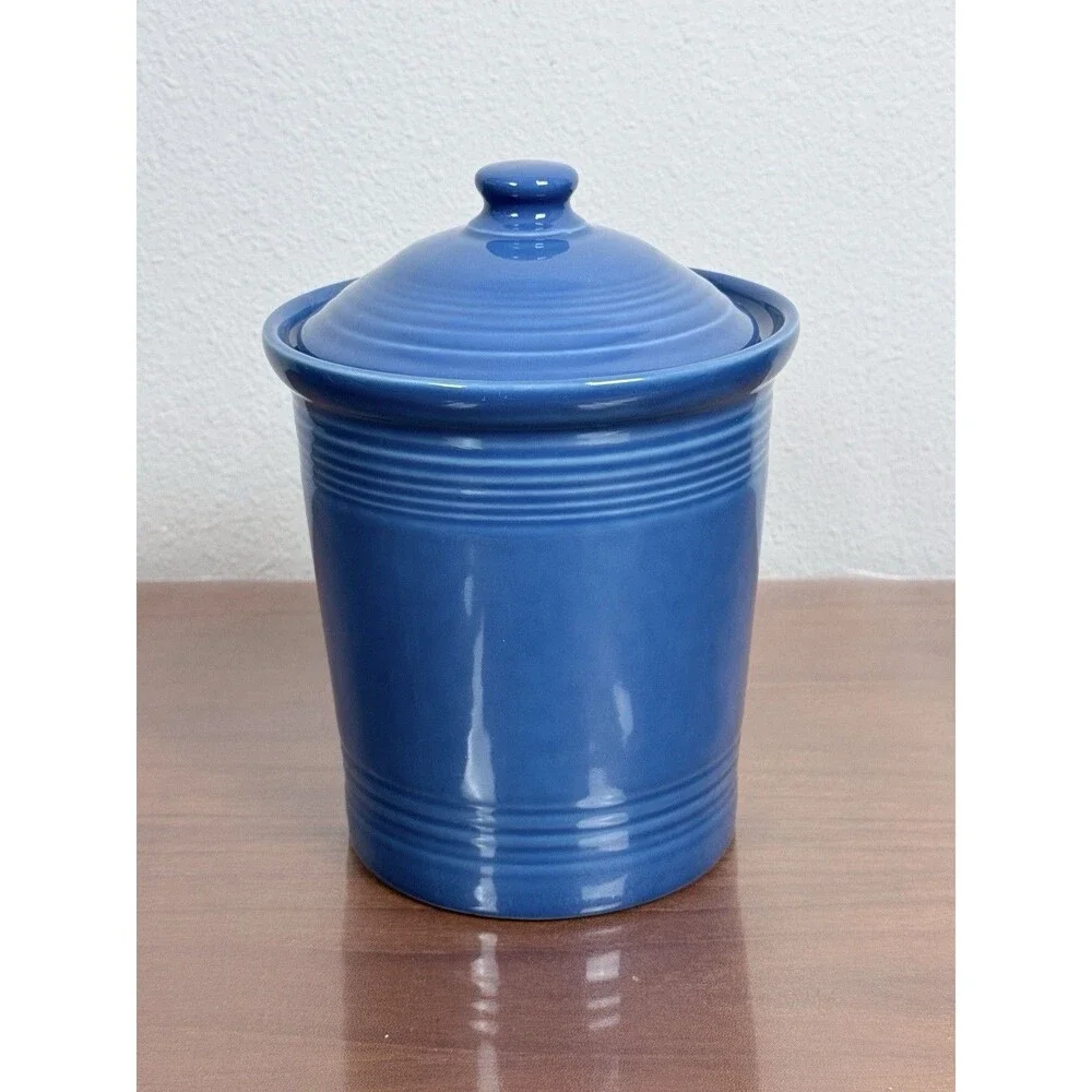 Fiesta Ware 2qt Medium Canister With Lid Lapis Blue